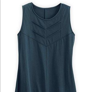 Fair Indigo Organic Sleeveless Chevron Tunic